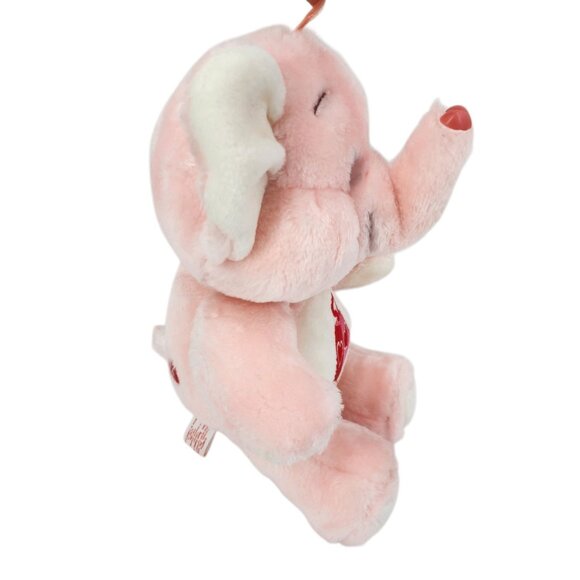 Vintage Care Bear Cousins Lotsa Heart Elephant Pink Plush Kenner American 13" - Picture 5 of 14